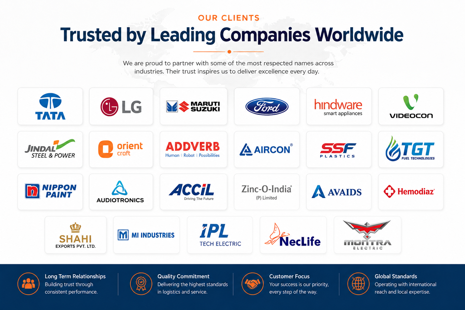 Our trusted clients